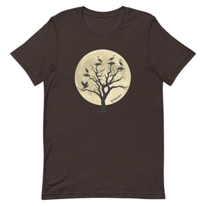 Rookery Tree (Great Blue Heron) Unisex Bird T-shirt-RtnSale