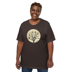Rookery Tree (Great Blue Heron) Unisex Bird T-shirt-RtnSale