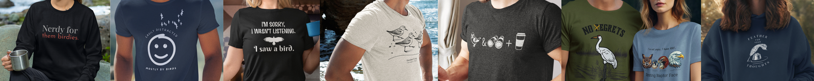 Selection of Bird Fluff Shirts