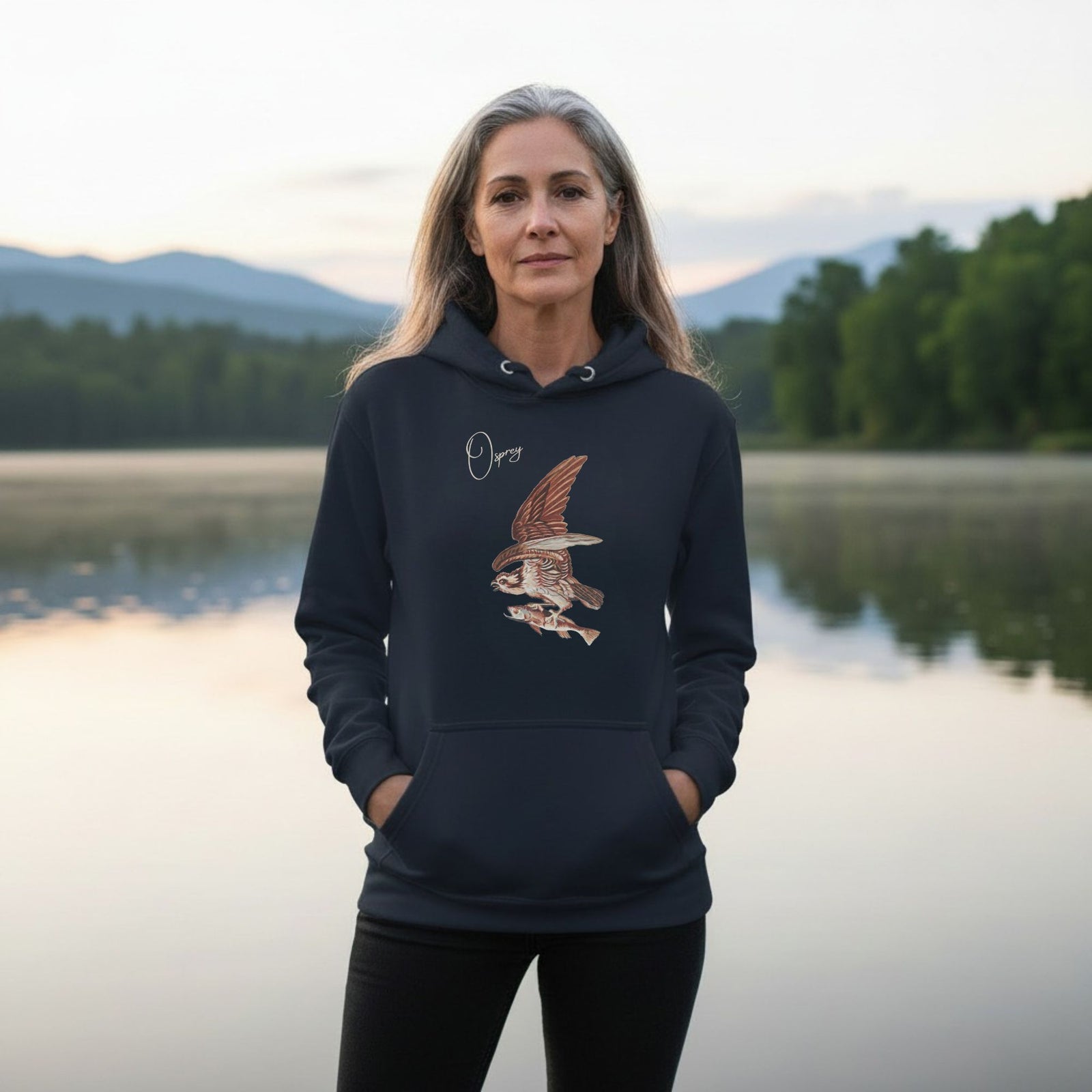 Vintage Opsrey Unisex Bird Hoodie