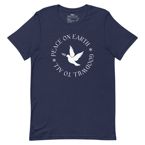 Peace on Earth Goodwill to All Dove Unisex Bird T-shirt - Bird
