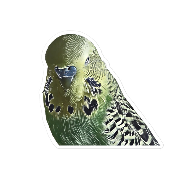 Budgie Sticker | Parakeet Vinyl Decal | Bird Fluff - Bird Fluff ...